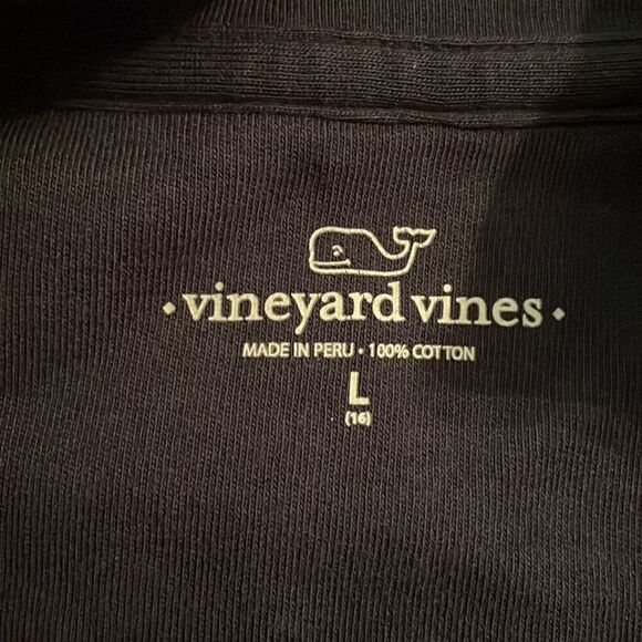 Vineyard Vines Blue Pullover 1/4 Zip Sweatshirt Top Boys Size Large 16 Preppy - Picture 2 of 9